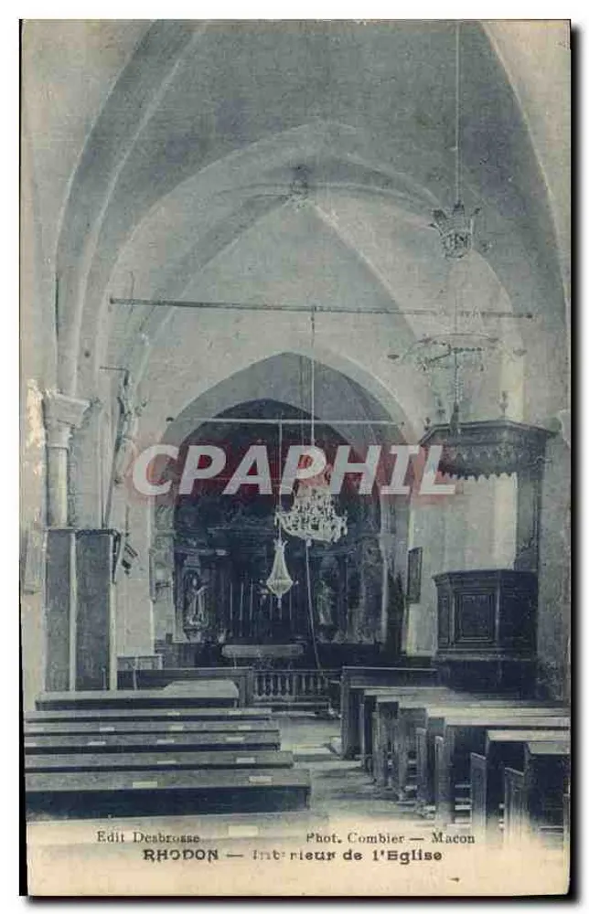 Rhodon — Interior da Igreja — Edit Desbrosse, Fot. Combier — Macon - Frente
