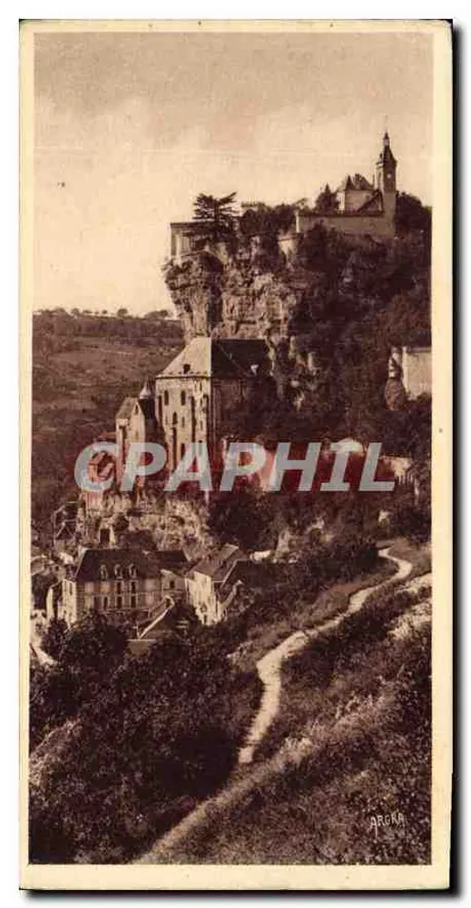 Rocamadour — Ansicht des Chemin de l'Hospitalet — Arts Graphiques Toulouse - Vorderseite