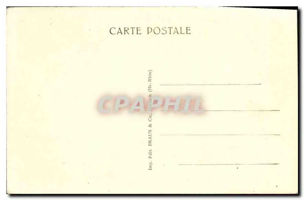 Bains-les-Bains — O Bagnerot — editor Braun & Cie, n° 1576 - Verso