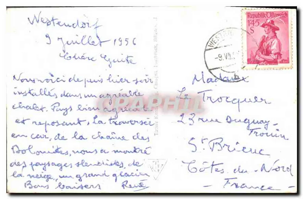 वेस्टेन्डॉर्फ ग. सूडेन — पैनोरमा दृश्य — संख्या 9508 - पीछे