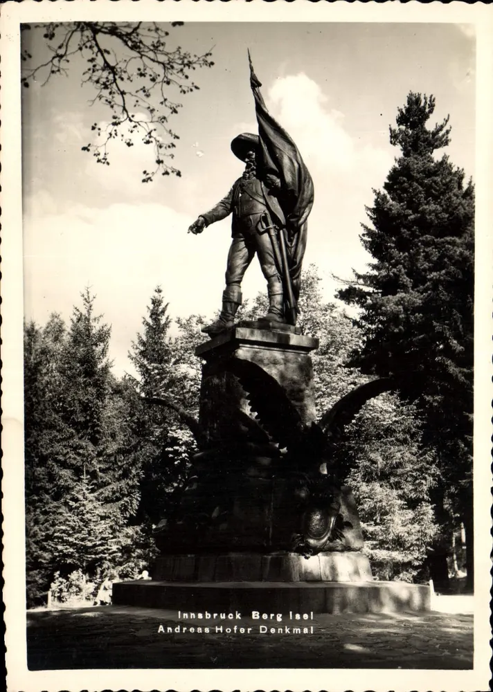 Innsbruck Berg Isel — Monumento a Andreas Hofer — Fotografia Autêntica - Frente