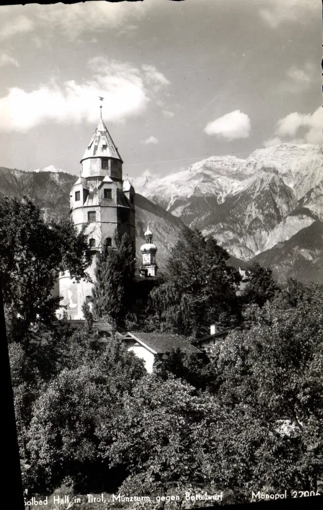 Solbad Hall in Tirol — Münzturn gegen Birkelwurf — Monopol 22006 - Frente