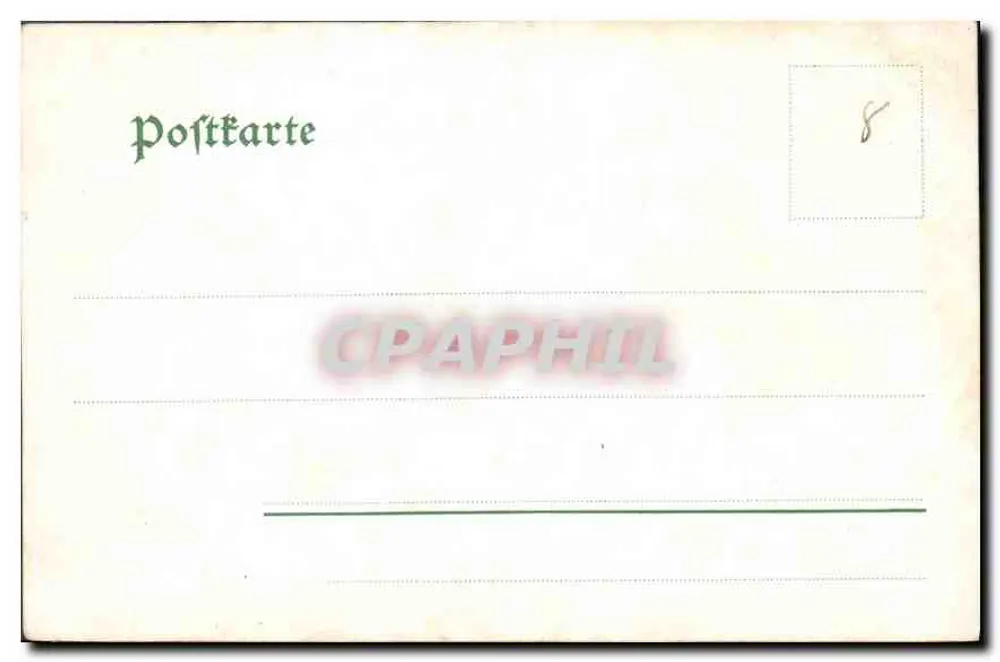 Lützow's wilde Jagd — ilustração militar — Soldatenfeld-Postkarten Druck u. Verlag M. Seeger Stuttgart, n° 252 - Verso