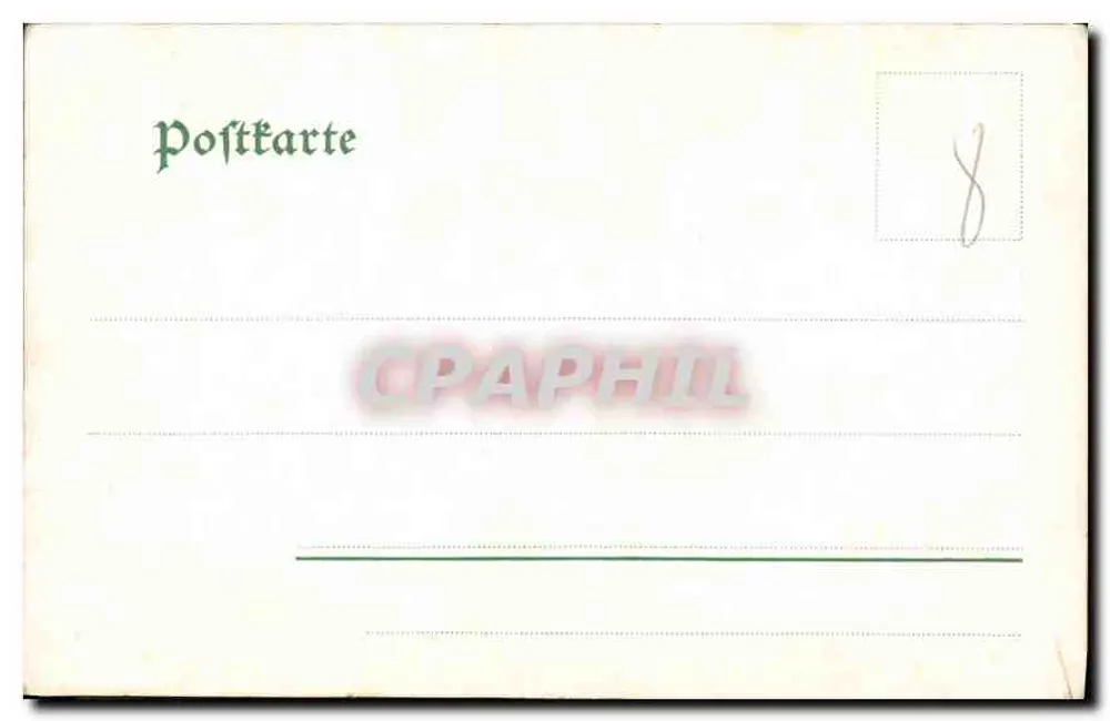 Soldado no inverno — cena noturna — Druck u. Verlag M. Seeger, Stuttgart, n° 258 - Verso