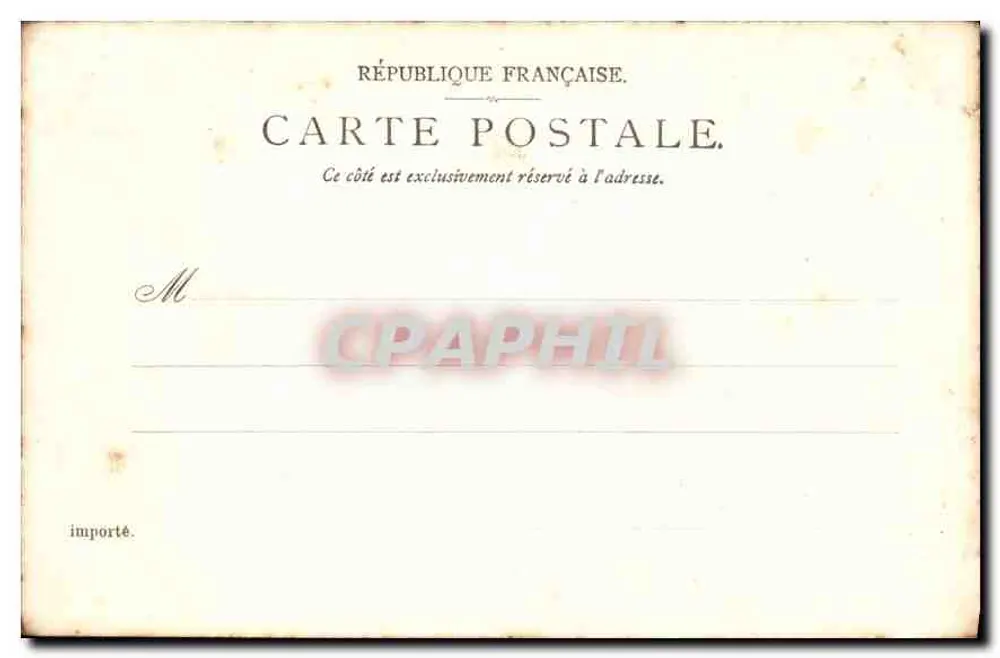 Praça da República — Paris — editor P. M. para Deposição Internacional - Verso