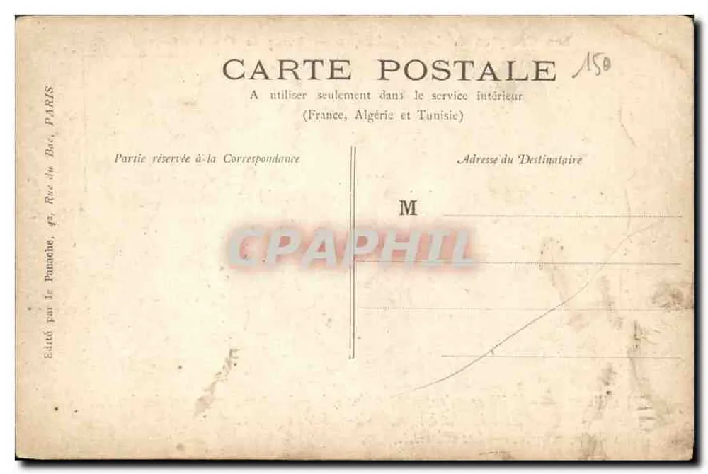 Les Comptes de la République — Dessin de Caran d'Ache — Édité par le Panache, 47, Rue du Bac, Paris - Verso