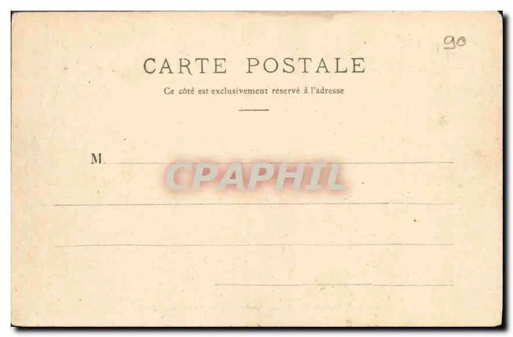 Caen — Holzarbeitswerkstatt der École Normale — L. D. - Rückseite
