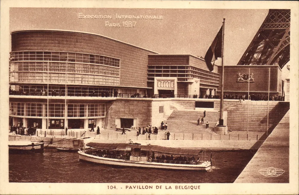 Pavillon der Belgien — Internationale Ausstellung Paris 1937 — H. CHIRAUT, Boulogne-sur-Seine - Vorderseite