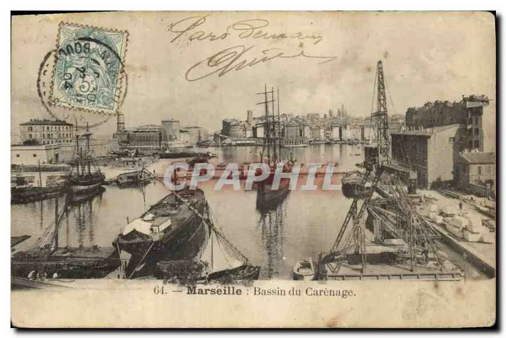 Marseille : Bassin du Carénage — Nr. 64 — Verlag unbekannt - Vorderseite