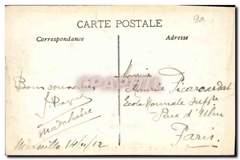 Marseille — Allgemeine Ansicht der Joliette-Becken — Verlag Joliette, Nr. 15 - Rückseite