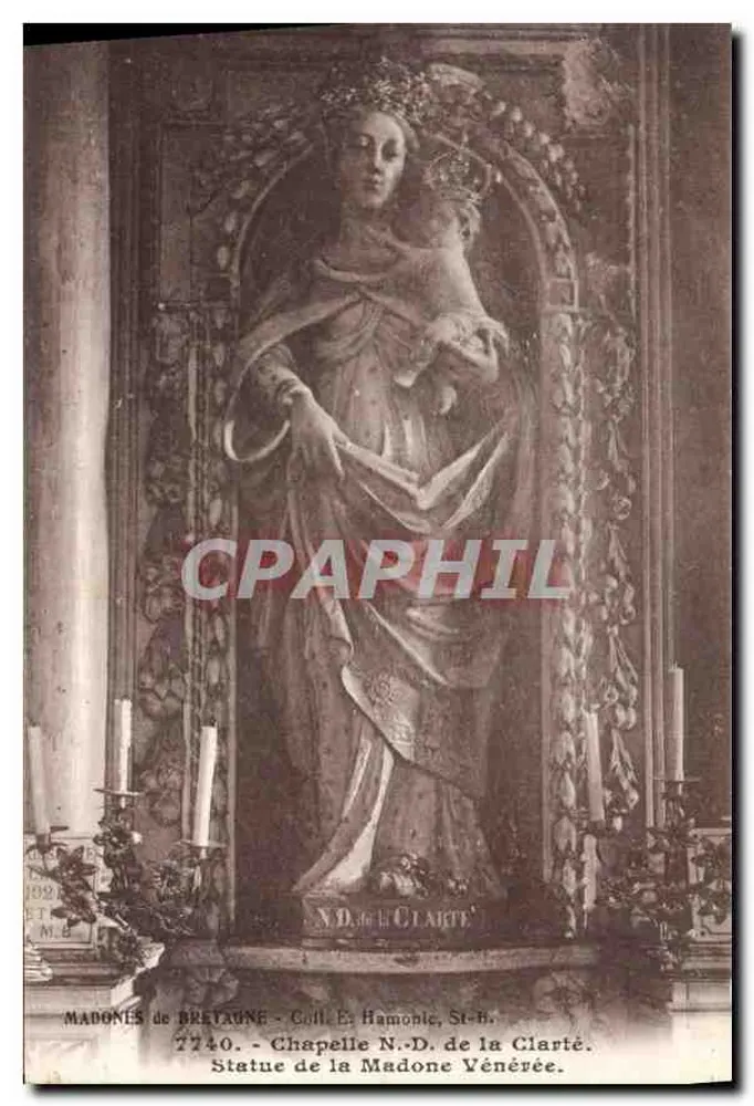 Madones de Bretagne - Kapelle der Seligen Jungfrau von Clarté - Statue der Verehrten - Vorderseite
