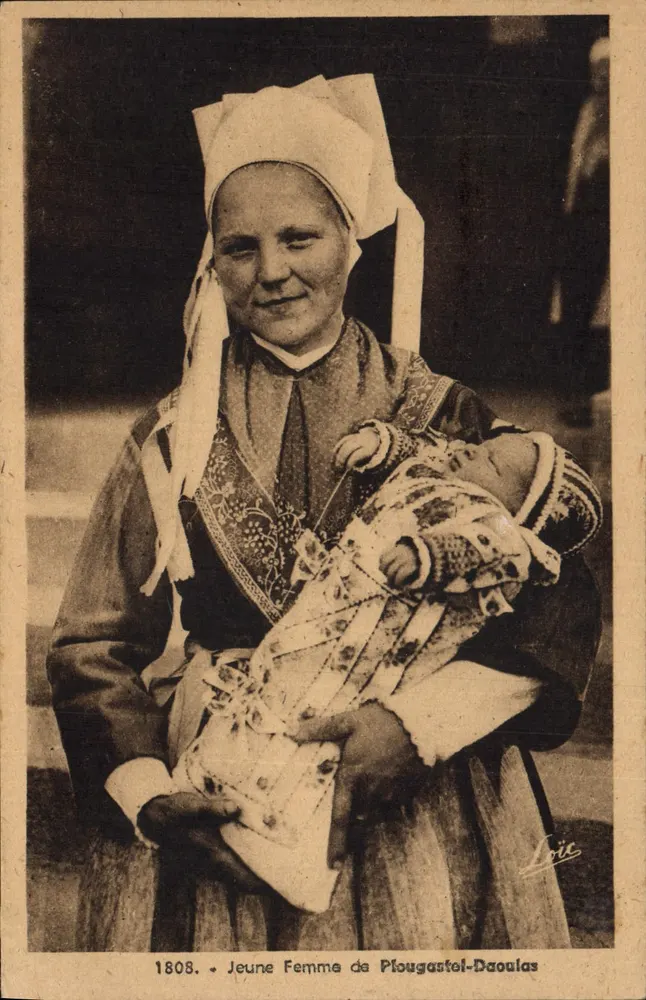 Junge Frau von Plougasnel-Daoulas — 1808 — Verlag Loïc - Vorderseite