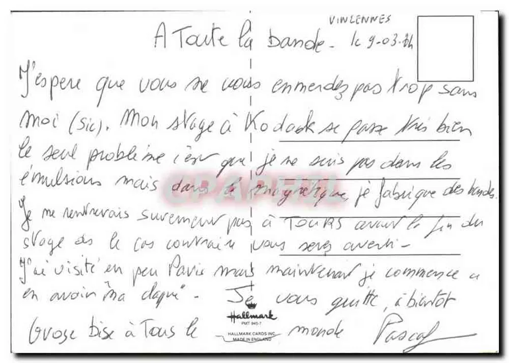 Snoopy — Eu estou bem e você? — United Feature Syndicate Inc. - Verso