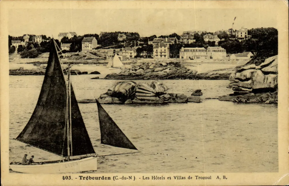 Trébeurden (C.-du-N.) — Les Hôtels et Villas de Trozoul — A. B., n° 403 - Vorderseite