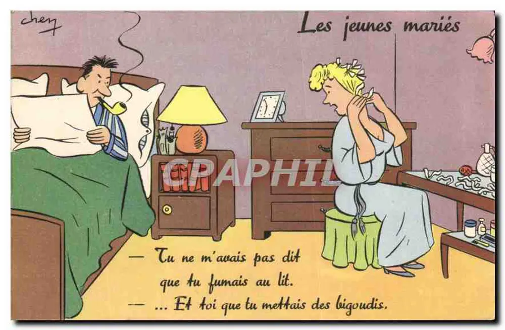 Os jovens casados — caricatura humorística — editor não visível - Frente