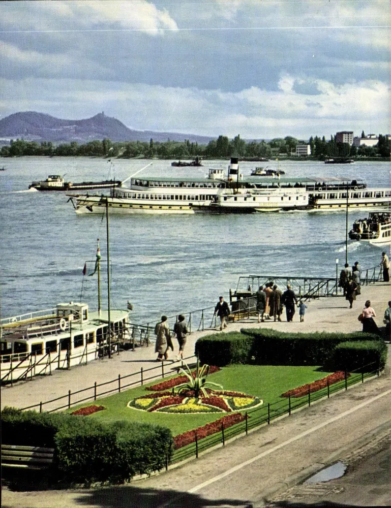 Bonn — Blick auf den Rhein und die Sieben Berge — Kessel Ansichtskartenverlag - Vorderseite