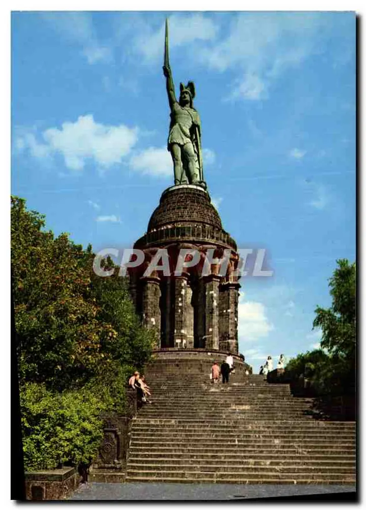Hermannsdenkmal — monumento a Hermann o Caçador — editor Klocke-Color, n° 916/575 - Frente