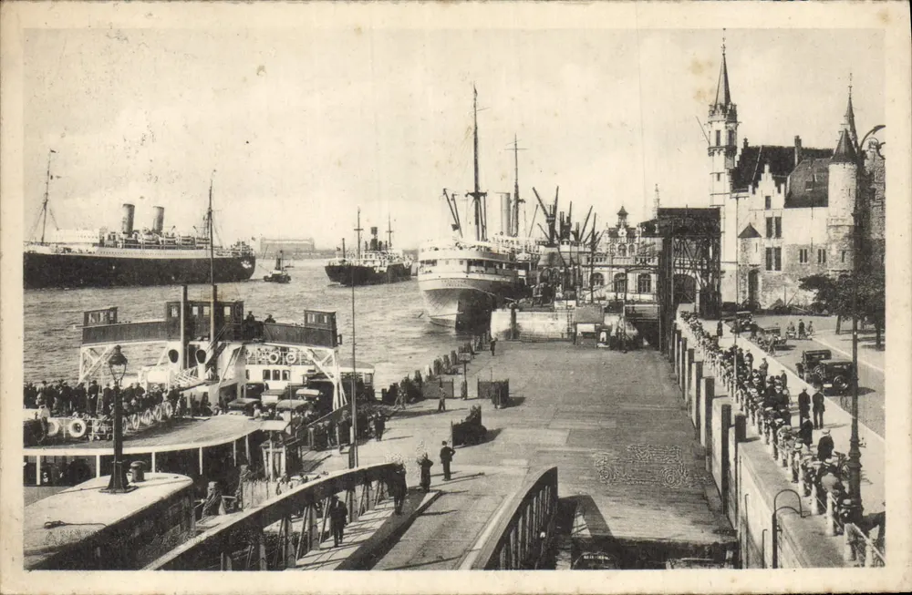 Antwerpen — Anvers — Das Steen und der Embarkationsplatz — Verlag « Antwerpen » - Vorderseite