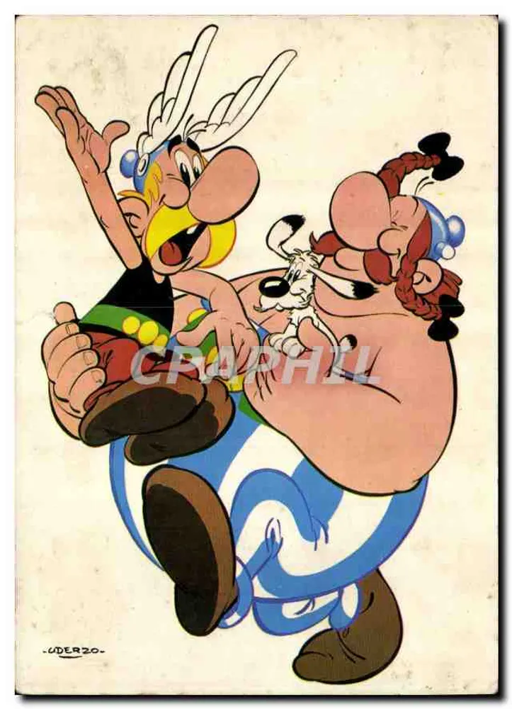 Asterix und Obelix — Zeichnung von Uderzo — Verlag nicht sichtbar - Vorderseite
