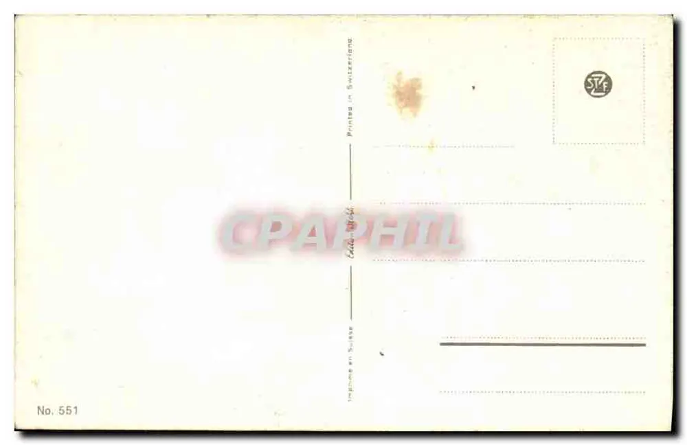 Natureza morta com pêssegos e uvas — obra de A.P. Binnardel — n° 551 - Verso