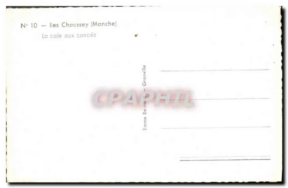 Eilanden Chaussey (Manche) — De kade van de canoes — Emma Beintville, Granville - Achterkant
