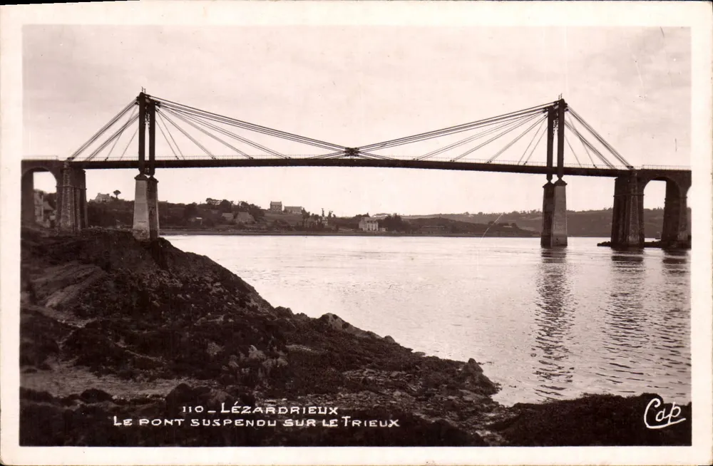 Lézardrieux — Die Hängebrücke über den Trieux — Cap - Vorderseite