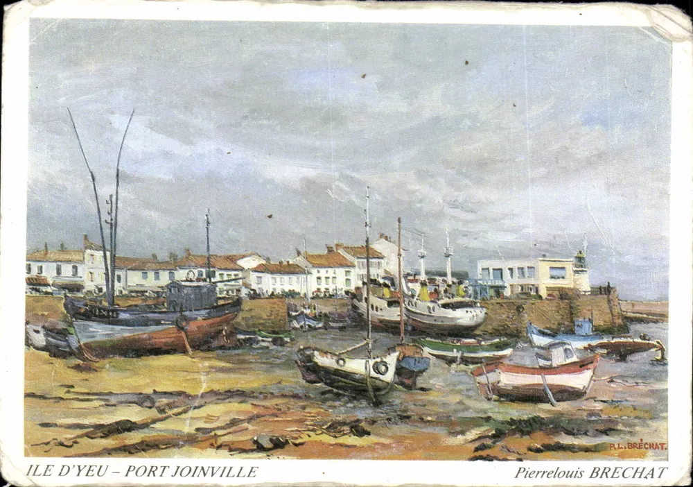 Ile d'Yeu - Port Joinville — Hafenansicht mit Booten — Pierrelouis Brechat - Vorderseite