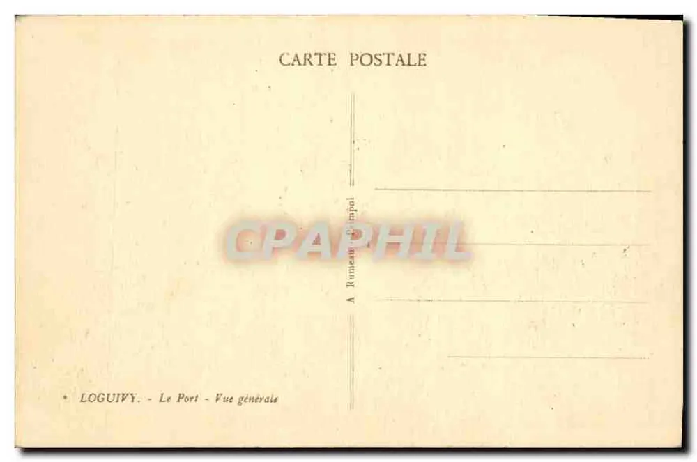 Loguivy - O Porto - Vista geral — A. Romain, editor - Verso