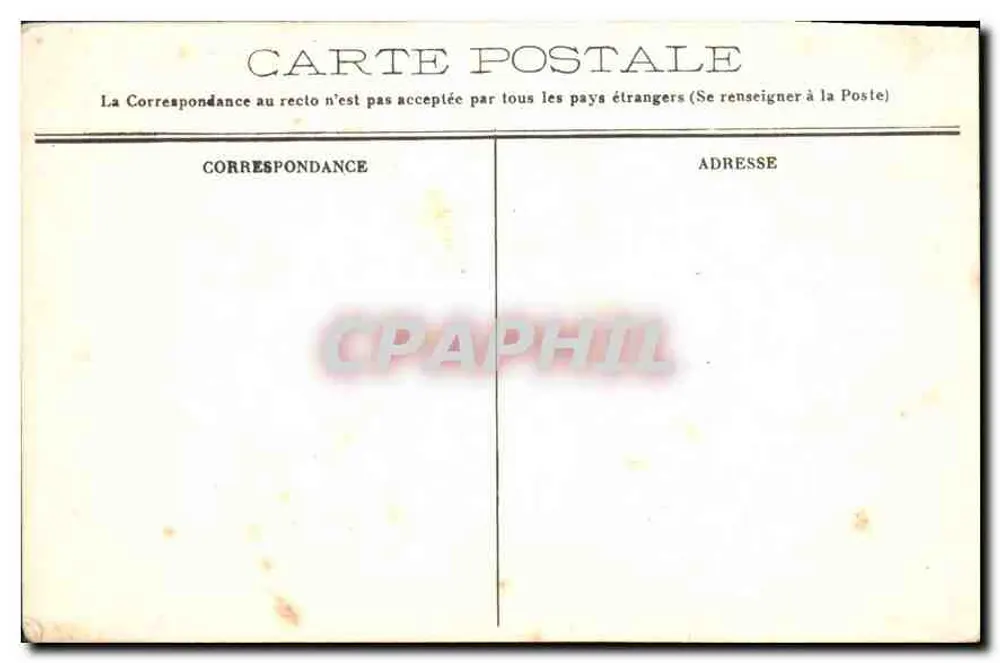 Camaret-sur-Mer (Finistère) — Pointe de Pen-Hir — Staatsbahnen - Rückseite
