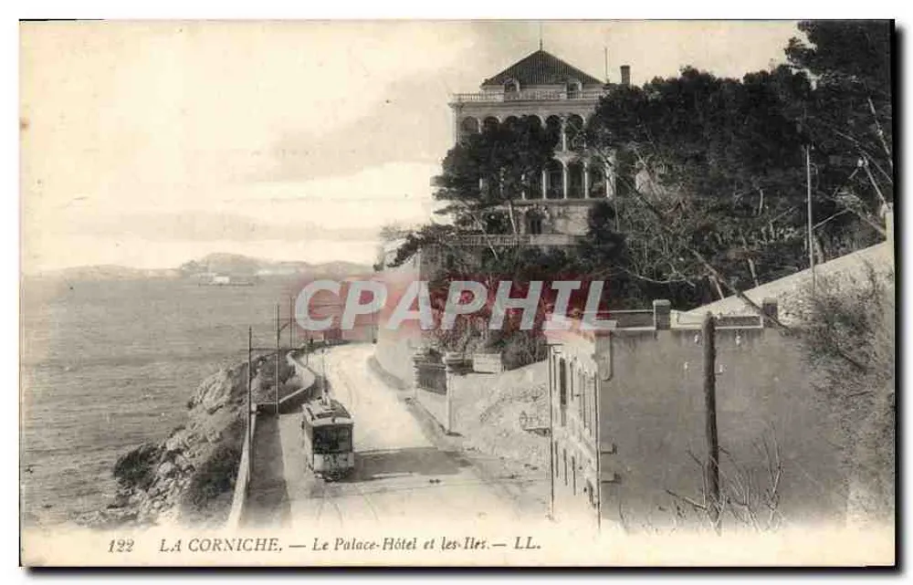 La Corniche — Das Palace-Hôtel und die Inseln — LL. — n° 122 - Vorderseite