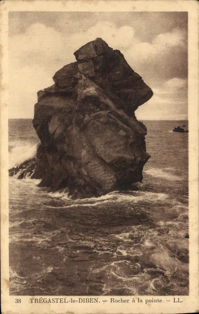 Trégastel-le-Diben — Rocha na ponta — LL. — N° 38 - Frente