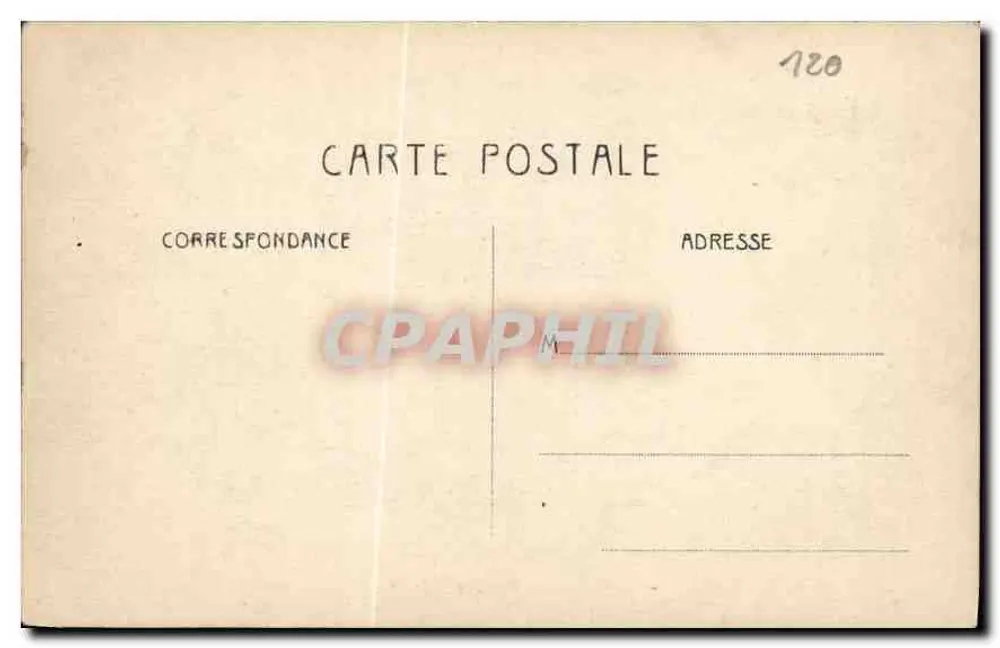 Courbevoie - Place du Port - Überschwemmungen - Januar 1910 — A.R. - Rückseite