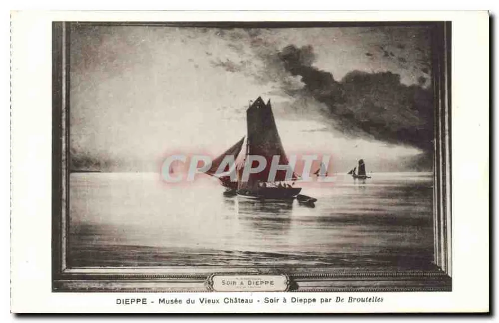 Dieppe - Museum des Alten Schlosses - Abend in Dieppe von De Brouettes - Vorderseite