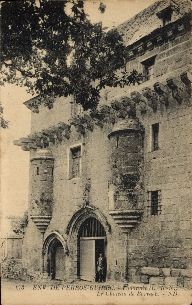 O Castelo de Barrach — Env. de Perros-Guirec — Editor C. du N. - Frente