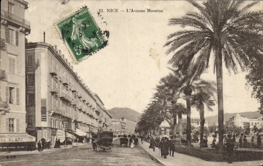 Nice — Avenida Masséna — S.I.P. editor - Frente