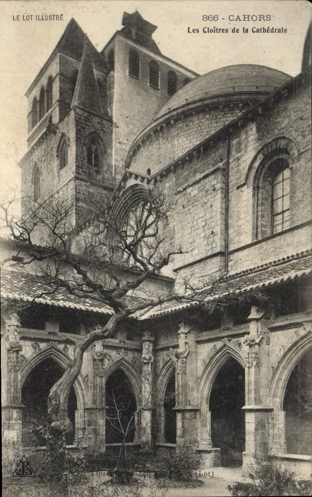 Os Claustros da Catedral — Cahors — Editor: Le Lot Illustré, n° 866 - Frente