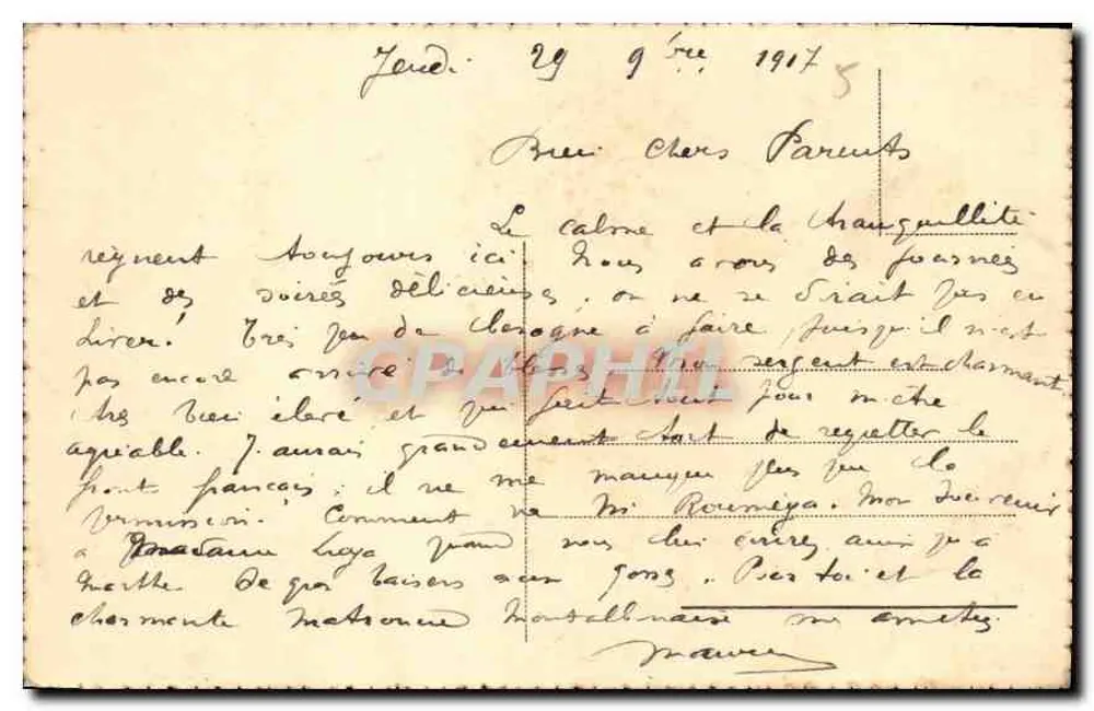 Uma Matrona Romana — Prof. Amos — número de série não visível - Verso