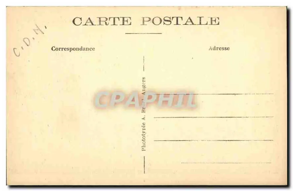Paimpol (Côtes-du-Nord) — Ruínas da Abadia de Beauport — A. B. - Verso