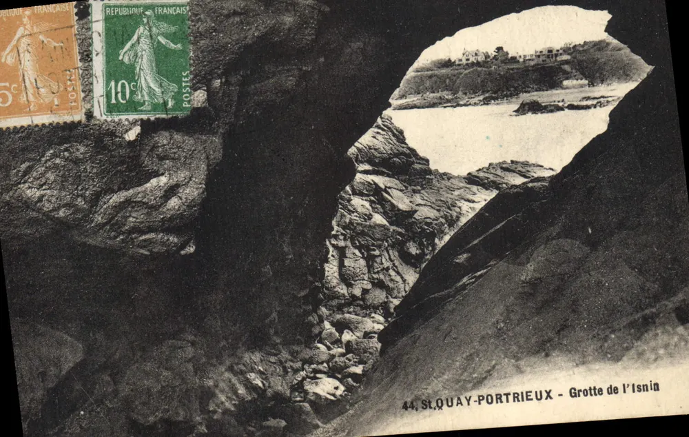 St. Quay-Portrieux — Gruta de l’Isnin — J. Nozais, Editor - Frente