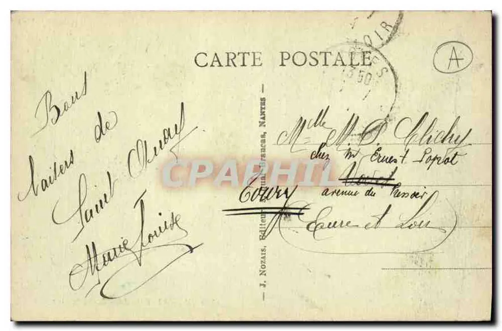 St. Quay-Portrieux — Gruta de l’Isnin — J. Nozais, Editor - Verso