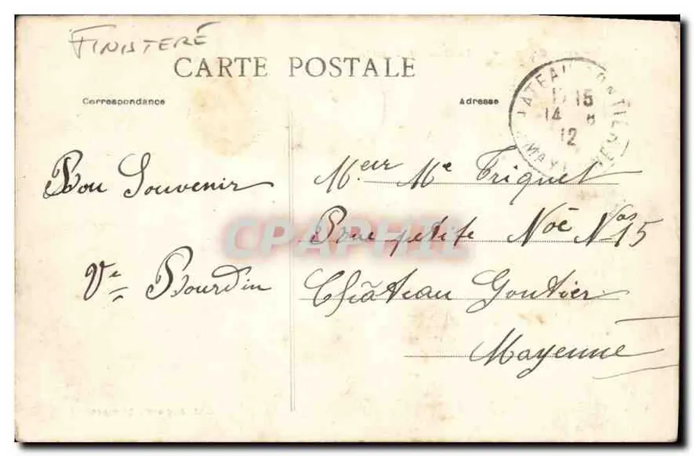 Quimper — O Campo de Batalha — Coill. Anglaret, Quimper - Verso