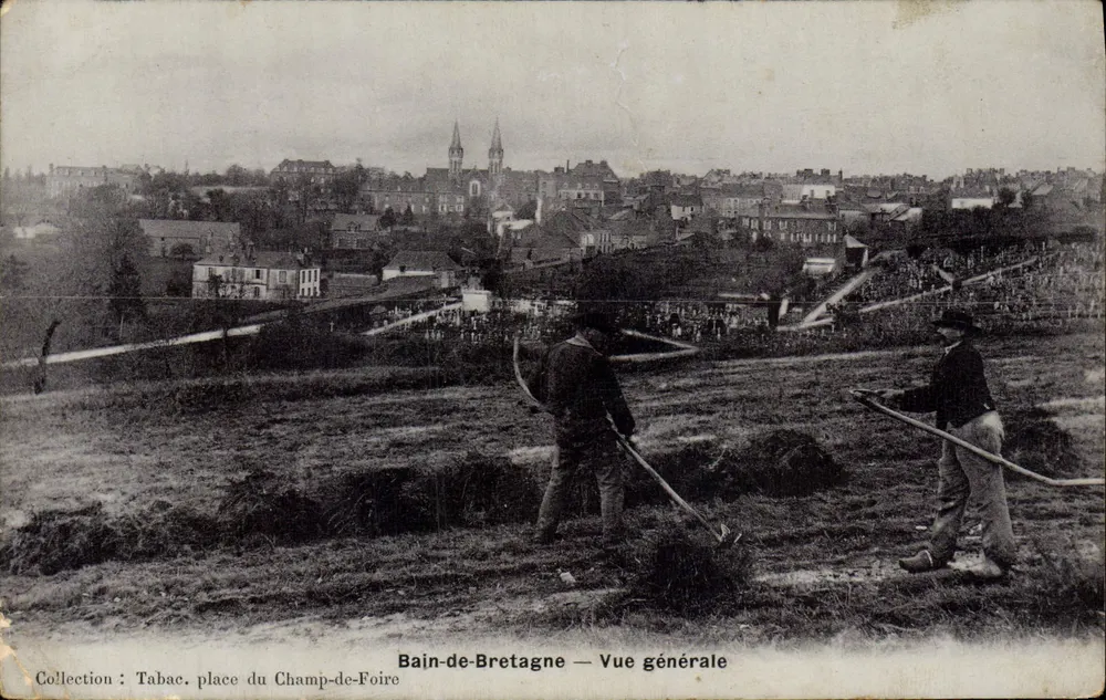 Bain-de-Bretagne — Vue générale — éditeur A. Breger, Paris - Frente