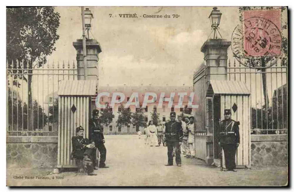 Vitré — Caserne du 70e — Cheché Bizarre, à Vitré - Frente