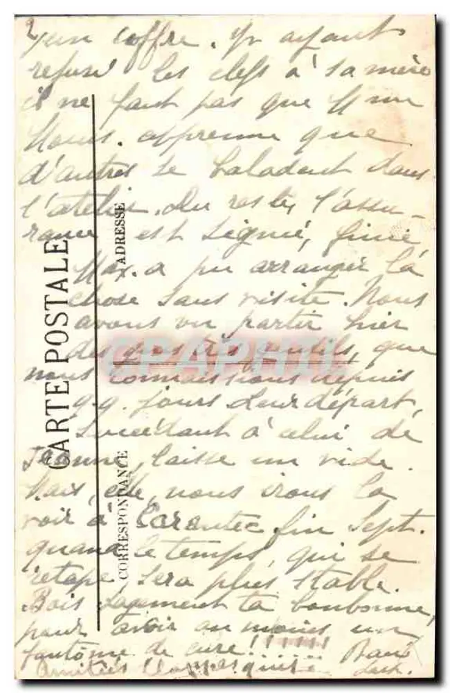 Guimaec — Katedra, południowa fasada — J. Jouu-Johert, Marial's - Rewers