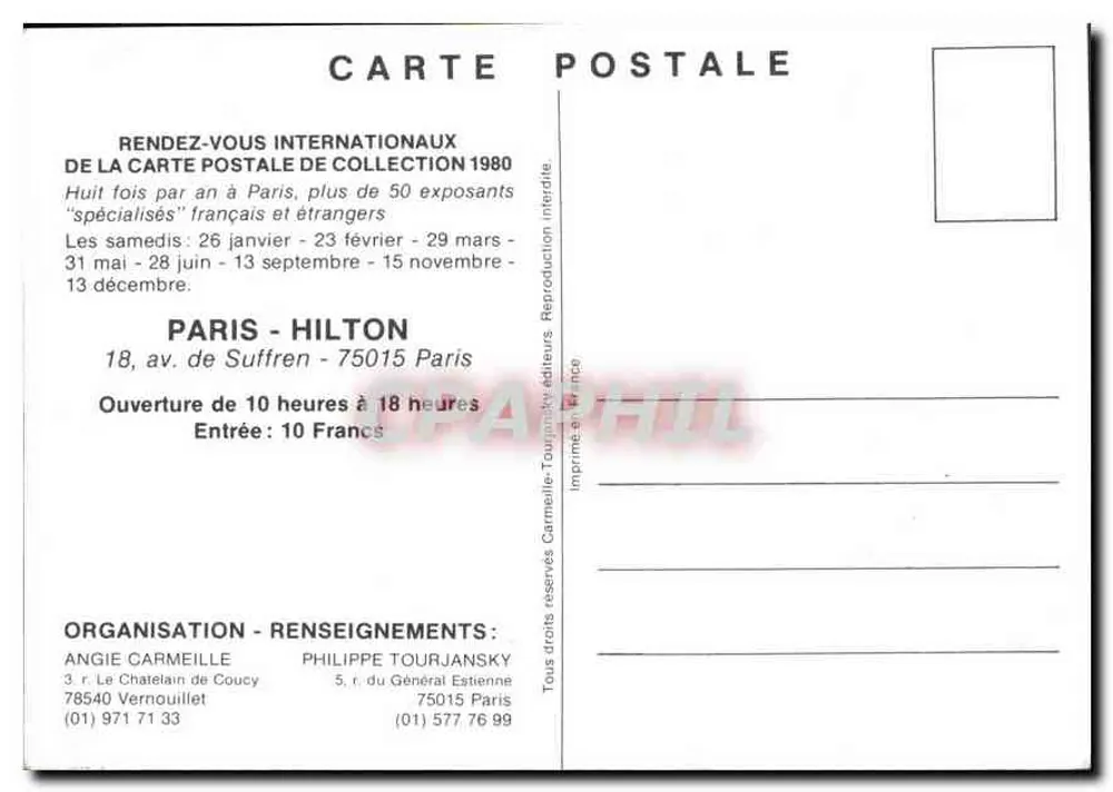 Stadssurrealisme — droomachtige scène met engelen en personages — uitgegeven door Paris-Hilton - Achterkant