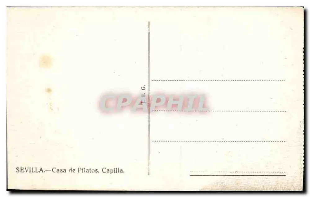 Sevilla — Casa de Pilatos. Kapel — T.B.G. - Achterkant