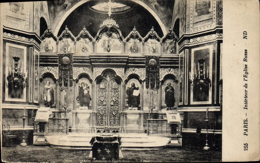 Interior da Igreja Russa — Paris — ND - Frente