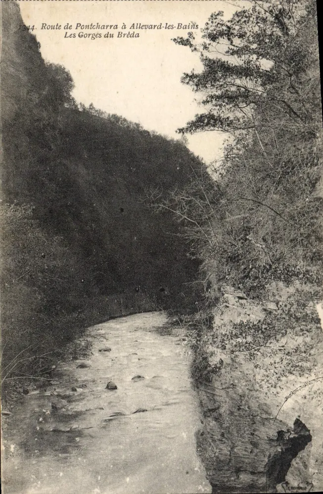 Die Gorges du Bréda — Route von Pontcharra nach Alleveard-les-Bains — Verlag nicht identifiziert - Vorderseite