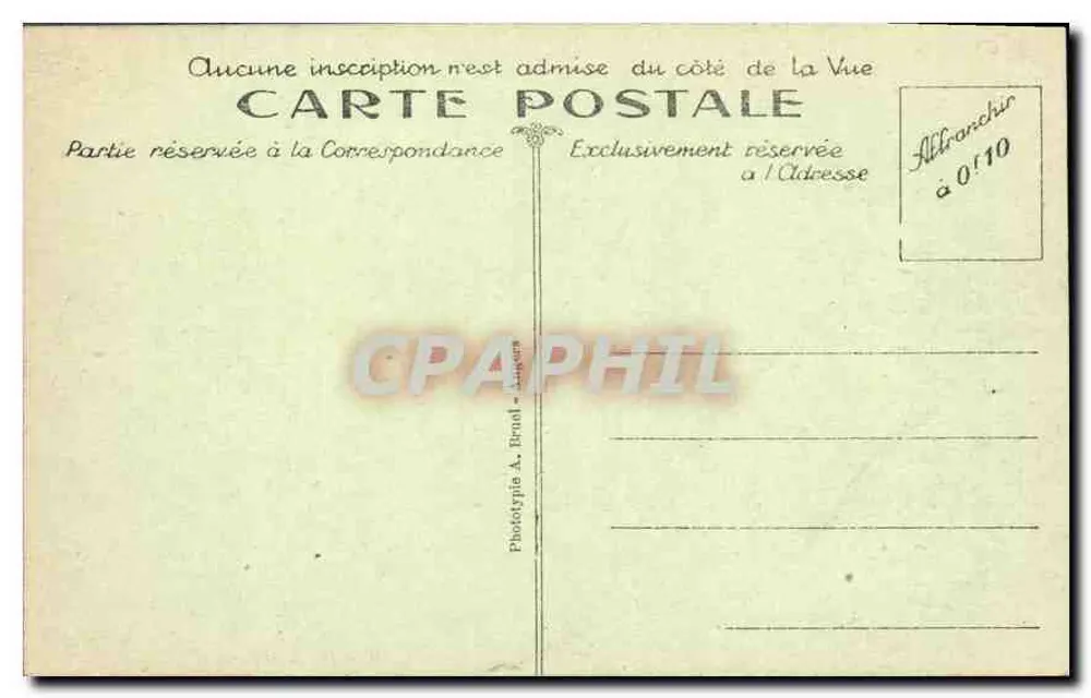 Innenansicht der Kapelle Notre-Dame-de-Kertlons — Umgebung von LANNION — A. Bréal, n°21 - Rückseite