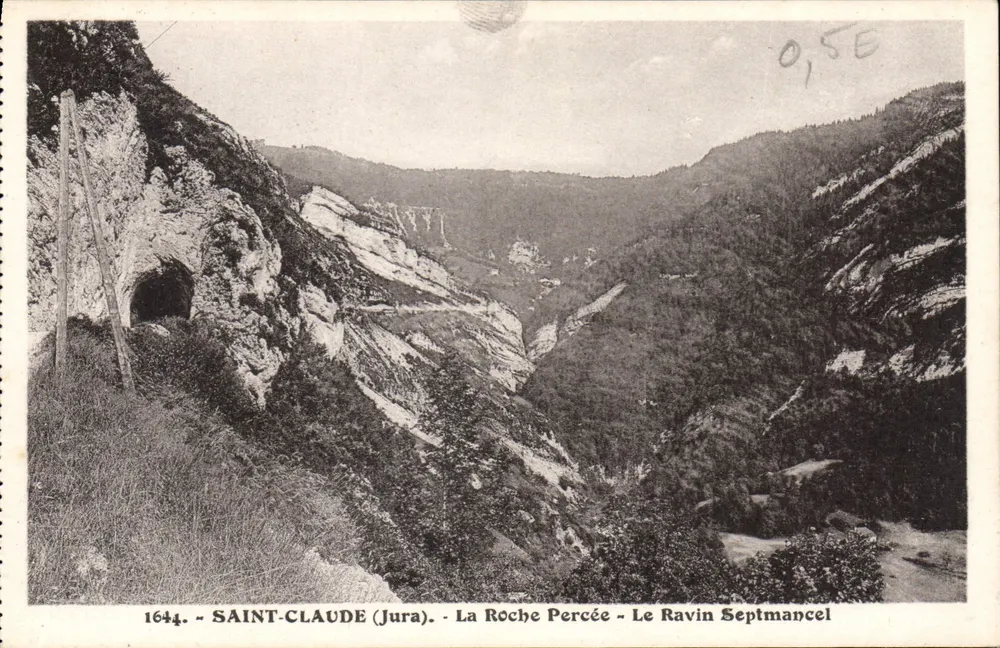 Saint-Claude (Jura) — Die Durchbrochene Felsen — Septmancel Schlucht — Edition Besanzon - Vorderseite